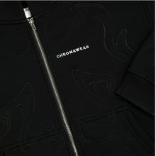 BLACK CHROMA ZIP-UP HOODIE